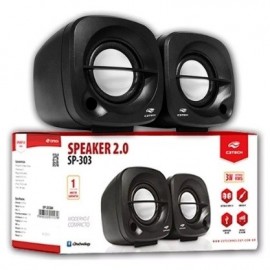 Caixa de som 2.0 3W RMS USB PRETA C3 TECH 