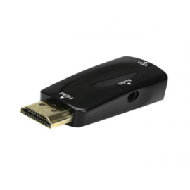 Conversor de Vídeo HDMI p/ VGA + áudio  
