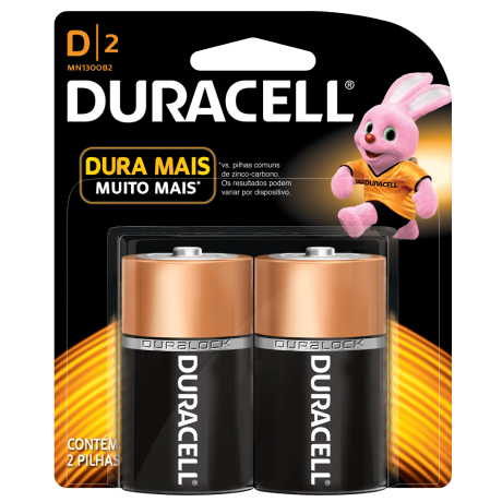 Pilha Tipo D – MN 1300 C/2 Unid. - Duracell