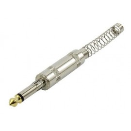 Plug P10 Mono Metal C/Mola TBLACK  