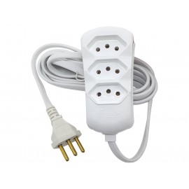 Extensão elétrica 3 tomadas Tripolar 10a 3m br 