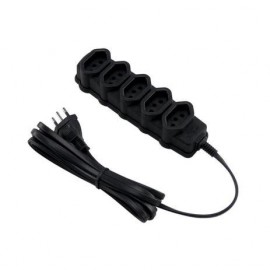 Extensão elétrica 5 tomadas tripolar 10a 10m pt 