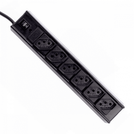 Filtro Linha 06 Tomadas Biv Pt C3 Tech 