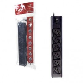 Filtro Linha 06 Tomadas Biv Pt C3 Tech 