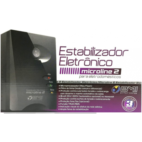 Estabilizador Microl. 2 ELET 1000VA BMI