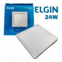 Luminária LED sobrepor quadrada 24W 6500k BR Elgin..