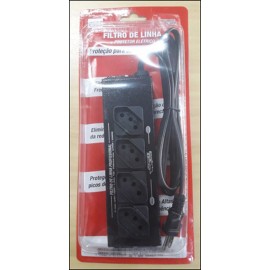 Filtro Linha C/4 Tomadas - Metal 