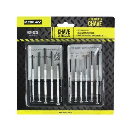 Kit Chave Precisão com 11 Peças