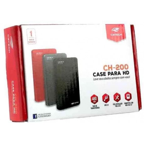 Case HD externo 2,5" USB 2.0 PT C3 TECH 