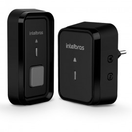 CAMPAINHA SEM FIO COM BATERIA CIB 101 PT  