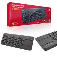 TECLADO SEM FIO COM TOUCH | K-WT200