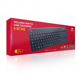 TECLADO SEM FIO COM TOUCH | K-WT200 