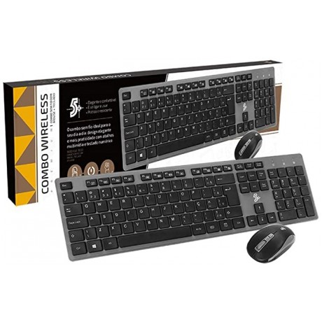 Kit Teclado + Mouse Wireless Office 