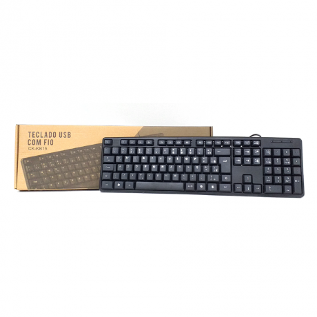 Teclado USB padrão CK-KB15BK 