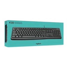 Teclado USB K120 preto Logitech  
