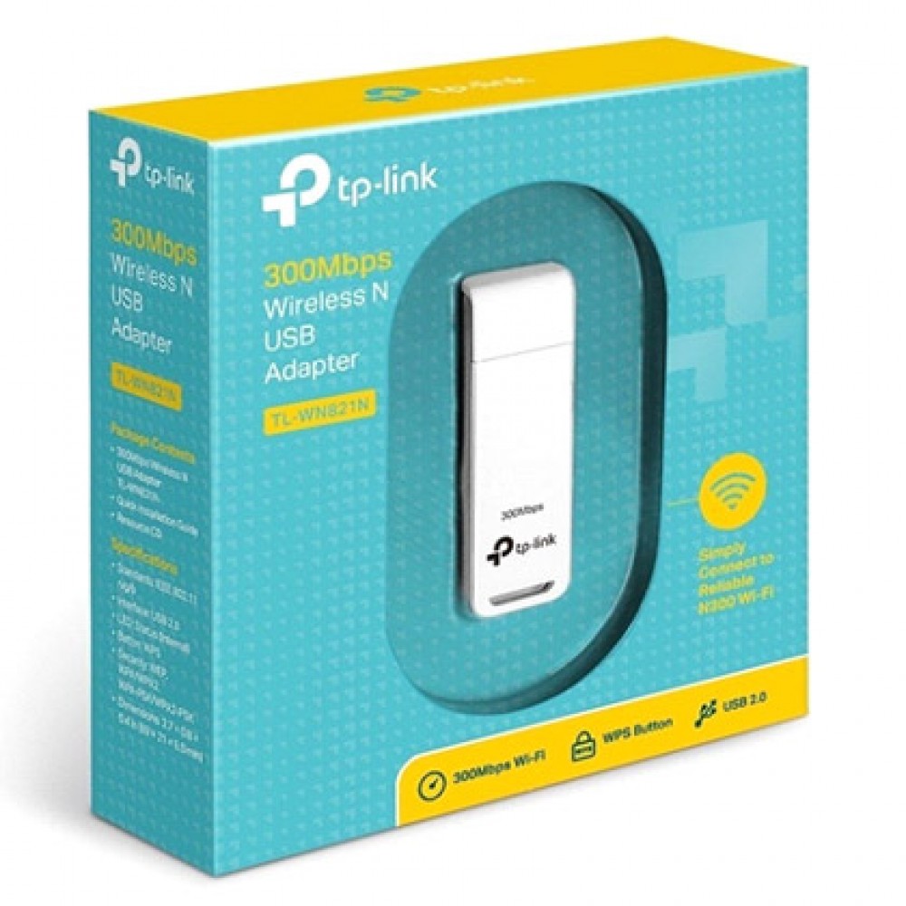 Adaptador USB Wireless TP-Link N 300Mbps TL-WN821N