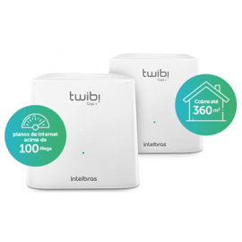 Kit 2 Roteador Mesh Twibi Giga Intelb 