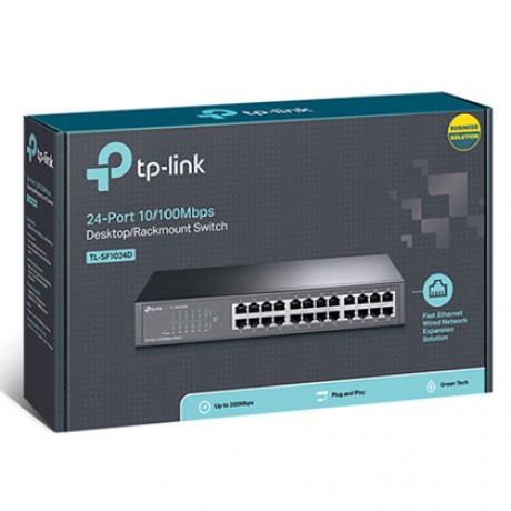 Switch 24 portas 10/100 Mbps TL-SF1024D TP-Link