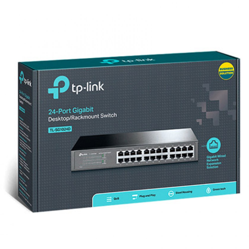 Switch Gigabit 24 Portas 10/100/1000mbps TL-SG1024D TP-Link