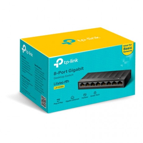 Switch Gigabit de Mesa (LS1008G) com 8 portas TP-Link