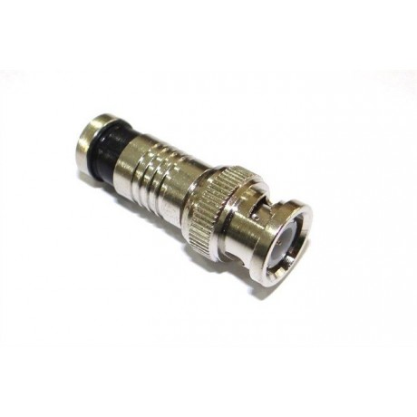 Conector BNC Macho Compressão RG59 TBLACK