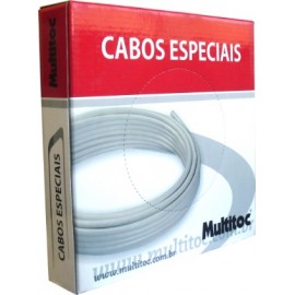 Cabo Alarme 4 Vias Branco - Multitoc - MUCA 0720