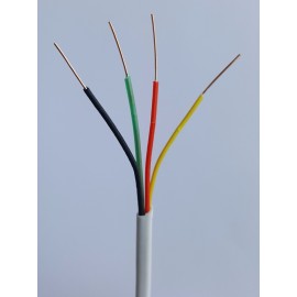 Cabo Alarme 4 Vias Branco - Multitoc - MUCA 0720 