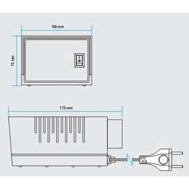 Fonte CFTV 12v DC 2.0A Estabilizada - Frelux - 80039 