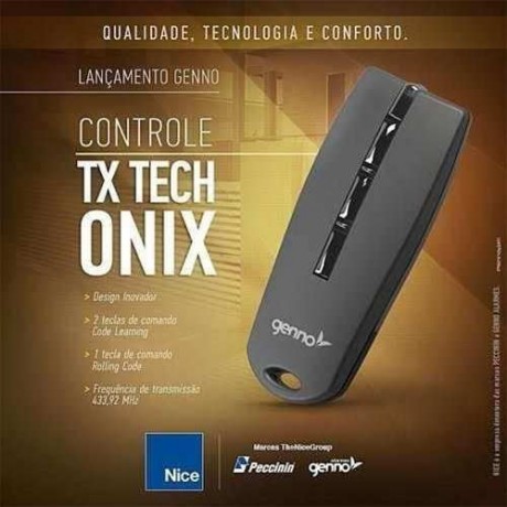 Controle Remoto Tx Onix 433 Pt - Genno