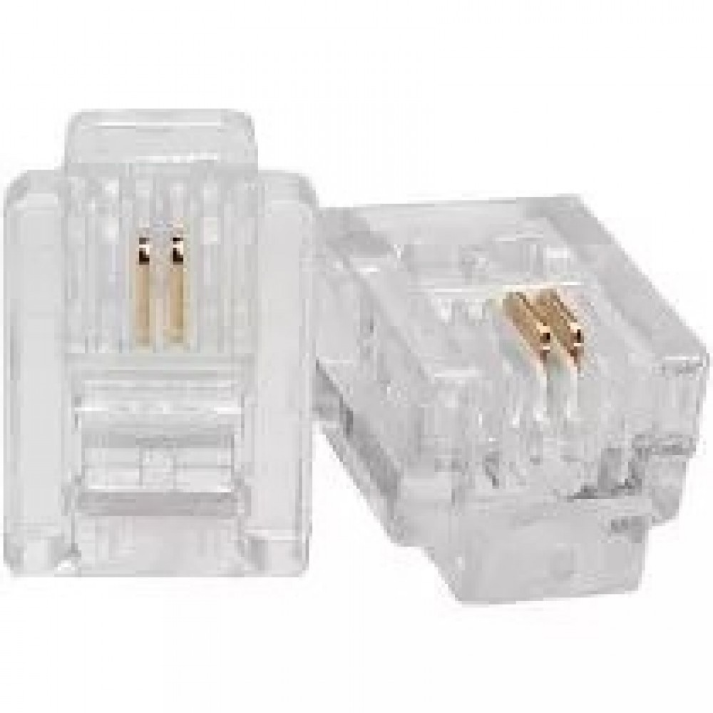 Conector RJ12 Macho 6x2 Vias - 895